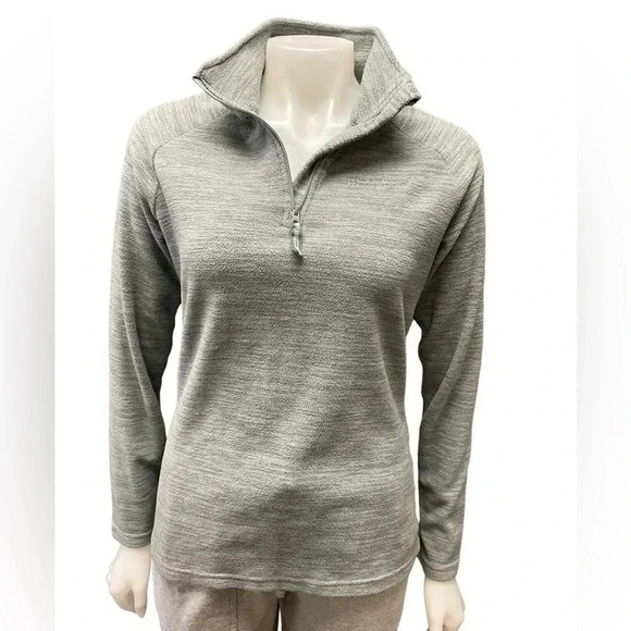 Mountain Warehouse Mossy Green 1/4 Zip Pullover Sweater Size 6 - Picture 3 of 8